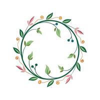 Beautiful Floral Frame Border Illustration vector
