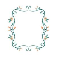 Beautiful Floral Frame Border Illustration vector