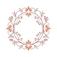 Beautiful Floral Frame Border Illustration vector
