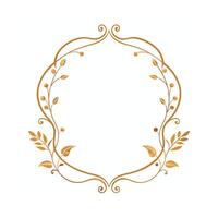 Beautiful Floral Frame Border Illustration vector