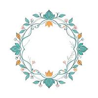 Beautiful Floral Frame Border Illustration vector