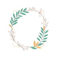 Beautiful Floral Frame Border Illustration vector
