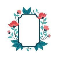 Beautiful Floral Frame Border Illustration vector