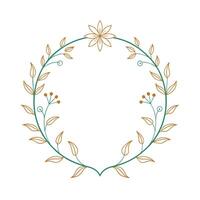 Beautiful Floral Frame Border Illustration vector