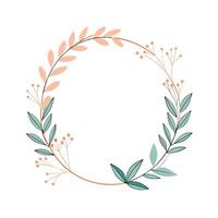 Beautiful Floral Frame Border Illustration vector
