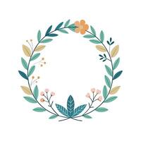Beautiful Floral Frame Border Illustration vector