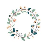 Beautiful Floral Frame Border Illustration vector