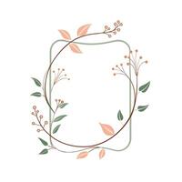 Beautiful Floral Frame Border Illustration vector