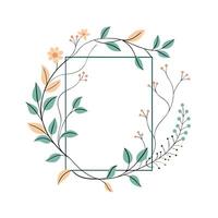 Beautiful Floral Frame Border Illustration vector