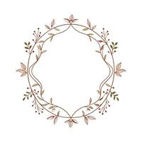 Beautiful Floral Frame Border Illustration vector