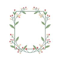 Beautiful Floral Frame Border Illustration vector
