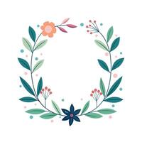 Beautiful Floral Frame Border Illustration vector