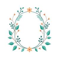 Beautiful Floral Frame Border Illustration vector