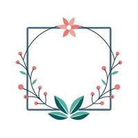 Beautiful Floral Frame Border Illustration vector