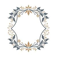 Beautiful Floral Frame Border Illustration vector