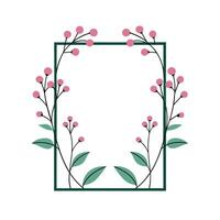 Beautiful Floral Frame Border Illustration vector