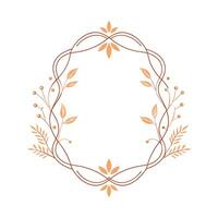 Beautiful Floral Frame Border Illustration vector