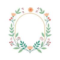 Beautiful Floral Frame Border Illustration vector