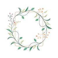 Beautiful Floral Frame Border Illustration vector