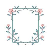Beautiful Floral Frame Border Illustration vector