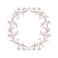 Beautiful Floral Frame Border Illustration vector