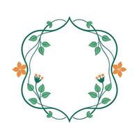 Beautiful Floral Frame Border Illustration vector