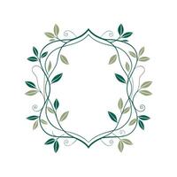 Beautiful Floral Frame Border Illustration vector
