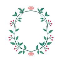 Beautiful Floral Frame Border Illustration vector