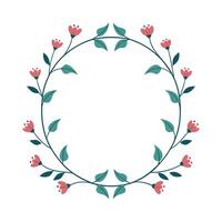 Beautiful Floral Frame Border Illustration vector