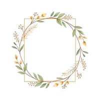 Beautiful Floral Frame Border Illustration vector