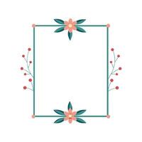 Beautiful Floral Frame Border Illustration vector