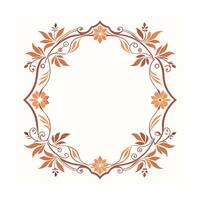 Beautiful Floral Frame Border Illustration vector