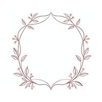 Beautiful Floral Frame Border Illustration vector