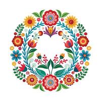Beautiful Floral Frame Border Illustration vector