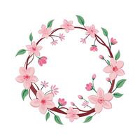 Beautiful Floral Frame Border Illustration vector