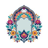 Beautiful Floral Frame Border Illustration vector
