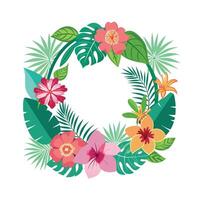 Beautiful Floral Frame Border Illustration vector