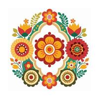 Beautiful Floral Frame Border Illustration vector