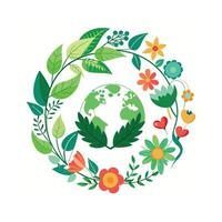 Beautiful Floral Frame Border Illustration vector