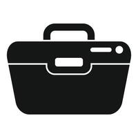 Lunchbox icon representing food storage for work or school vector