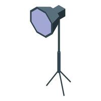 Studio spotlight standing on tripod for photography shooting vector