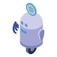 Global network robot communicating using wifi signal vector