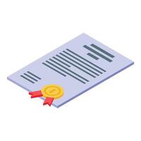 Official license with golden emblem is issuing certification vector