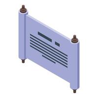 Ancient paper scroll with text is storing important information vector
