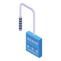Electric meter measuring power consumption for home usage vector
