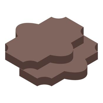 Paving slabs showing different laying patterns for the garden vector