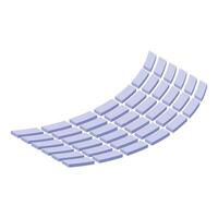 Abstract 3d geometric pattern forming wavy surface vector