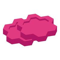 Pink hexagon shapes creating abstract background design element vector