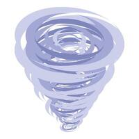 Abstract tornado is spinning, creating vortex, natural disaster illustration vector