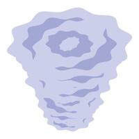 Blue whirlwind rotating and creating a vortex vector